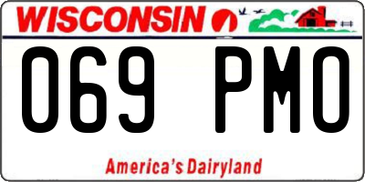 WI license plate 069PMO