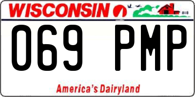WI license plate 069PMP