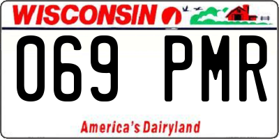WI license plate 069PMR