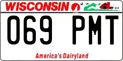 WI license plate 069PMT
