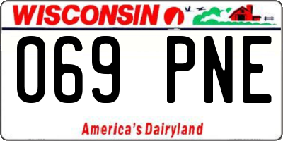 WI license plate 069PNE