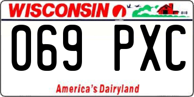 WI license plate 069PXC