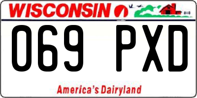 WI license plate 069PXD