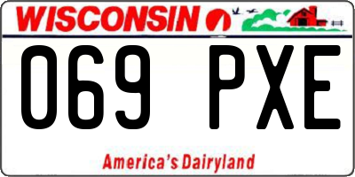 WI license plate 069PXE