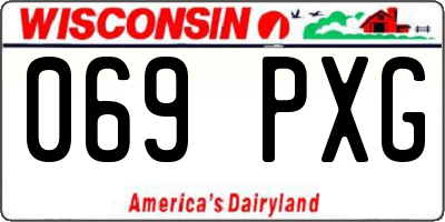 WI license plate 069PXG