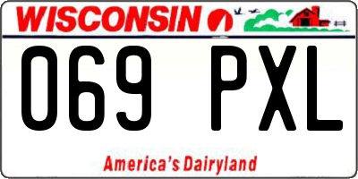 WI license plate 069PXL