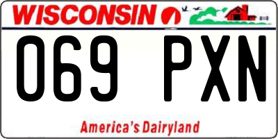 WI license plate 069PXN