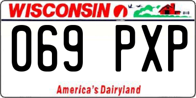 WI license plate 069PXP