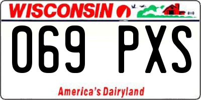 WI license plate 069PXS