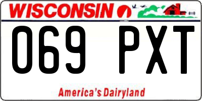 WI license plate 069PXT
