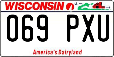 WI license plate 069PXU