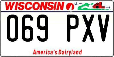 WI license plate 069PXV