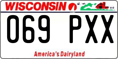 WI license plate 069PXX