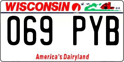 WI license plate 069PYB