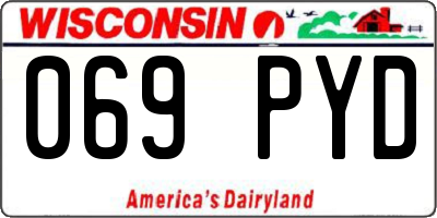 WI license plate 069PYD