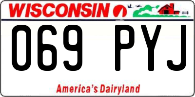 WI license plate 069PYJ