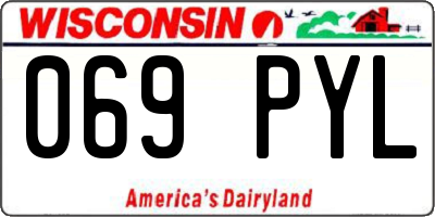 WI license plate 069PYL