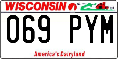 WI license plate 069PYM