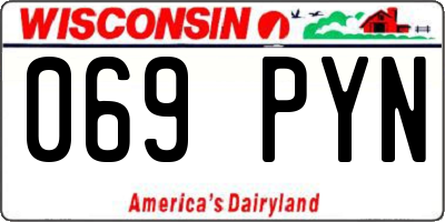 WI license plate 069PYN
