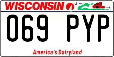 WI license plate 069PYP