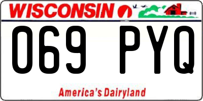 WI license plate 069PYQ