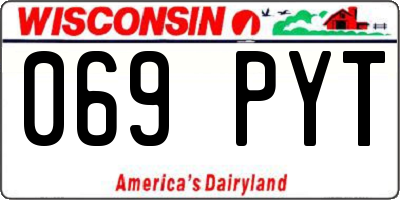 WI license plate 069PYT