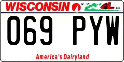 WI license plate 069PYW