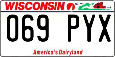 WI license plate 069PYX