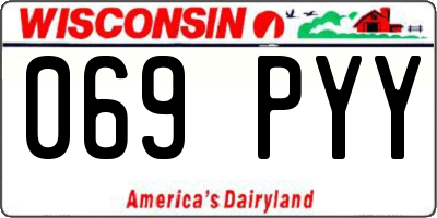 WI license plate 069PYY