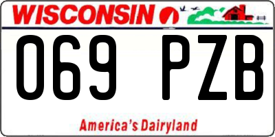 WI license plate 069PZB