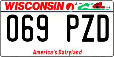 WI license plate 069PZD
