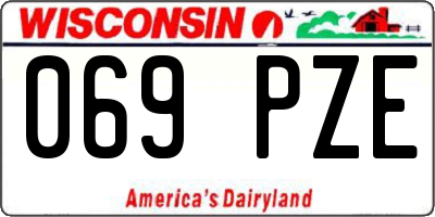 WI license plate 069PZE