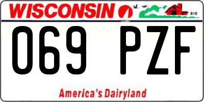WI license plate 069PZF