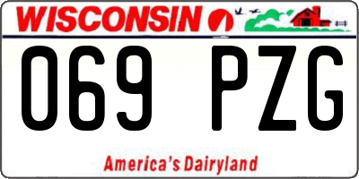 WI license plate 069PZG