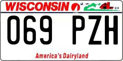WI license plate 069PZH