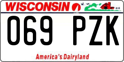 WI license plate 069PZK