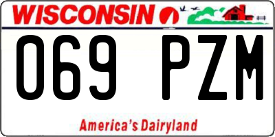 WI license plate 069PZM