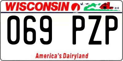 WI license plate 069PZP