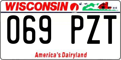 WI license plate 069PZT