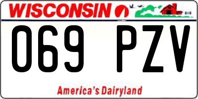 WI license plate 069PZV