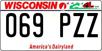 WI license plate 069PZZ