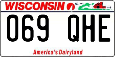 WI license plate 069QHE