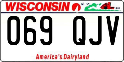 WI license plate 069QJV