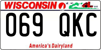 WI license plate 069QKC