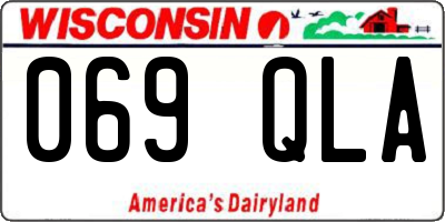 WI license plate 069QLA