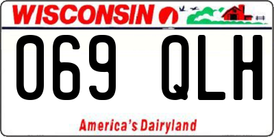 WI license plate 069QLH