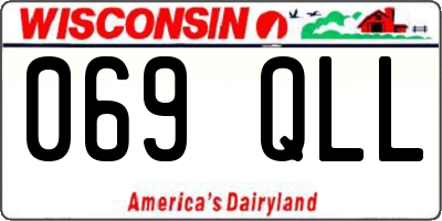 WI license plate 069QLL