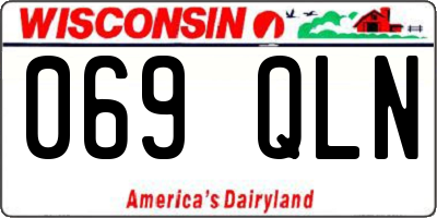 WI license plate 069QLN