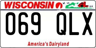 WI license plate 069QLX
