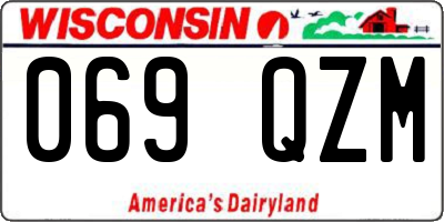 WI license plate 069QZM